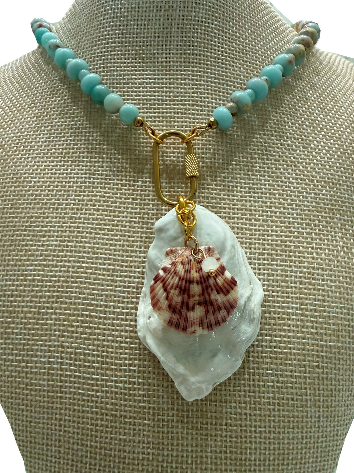 Galatea necklace on a bust form, full view
