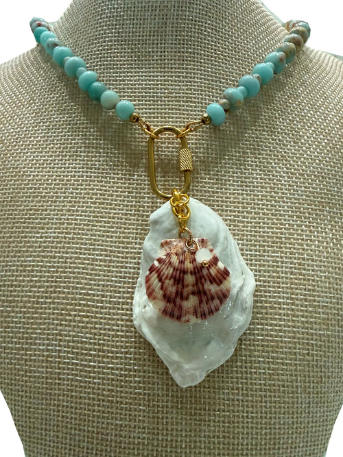 Galatea necklace on a bust form, full view